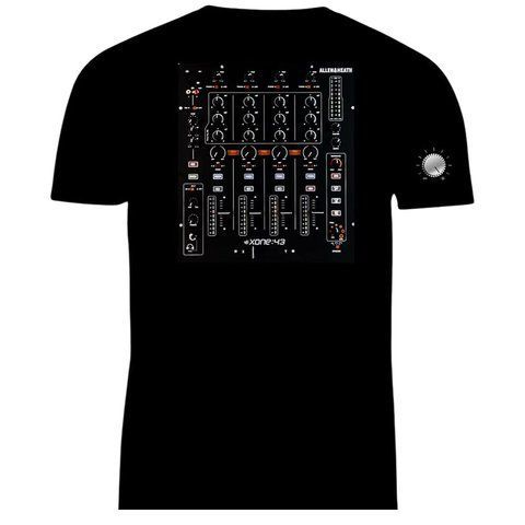 Футболка чоловіча з принтом DJ Allen & Heath Xone:43 Чорна F-01 фото