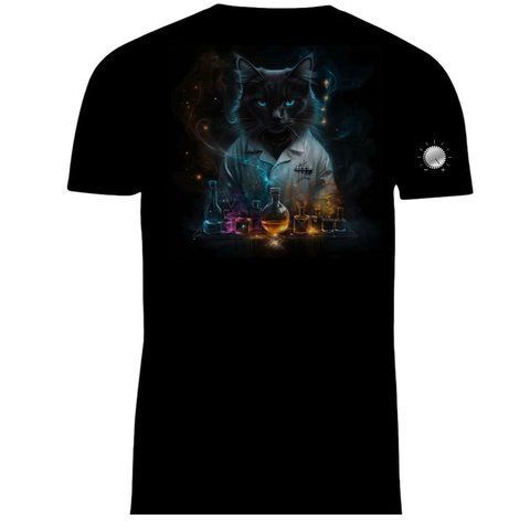 Футболка чоловіча Cat Чорна F-06 фото