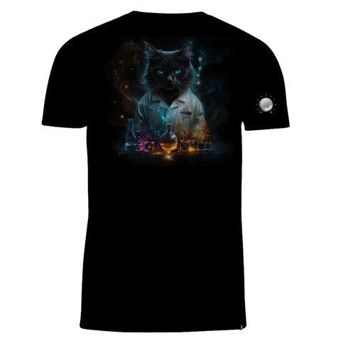 Футболка чоловіча Cat Чорна F-06 фото