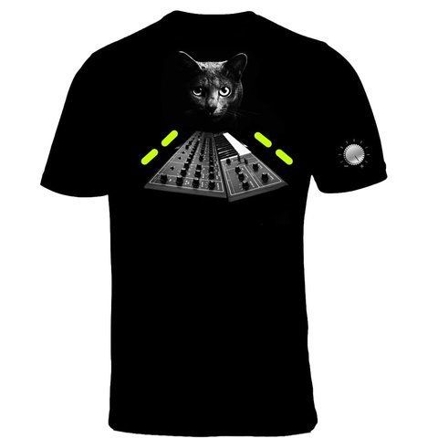 Футболка чоловіча Dj Cat Чорна F-10 фото
